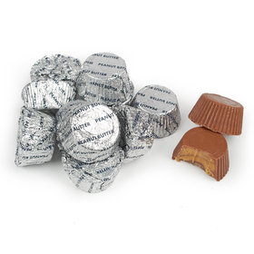 Just Candy Silver Foil Peanut Butter Cups
