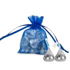 Extra Small Cobalt Organza Bag - Pack of 12