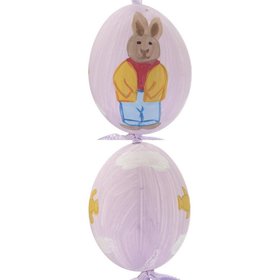 Boy Bunny Easter Egg (Purple) Ornament