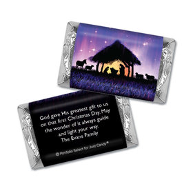 Personalized Christmas Holy Night Mini Wrappers Only