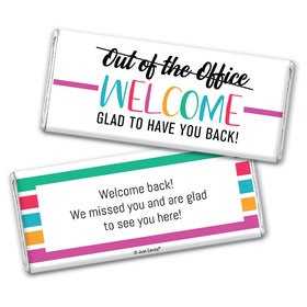 Personalized Rainbow Welcome Back Chocolate Bar & Wrapper