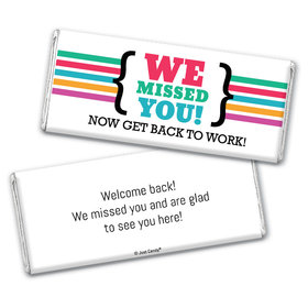 Personalized We Missed You Chocolate Bar & Wrapper