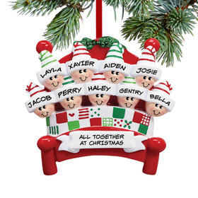 Bed Family 9 Ornament
