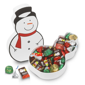 Snowman Box 1/2lb Hershey's Holiday Mix Box