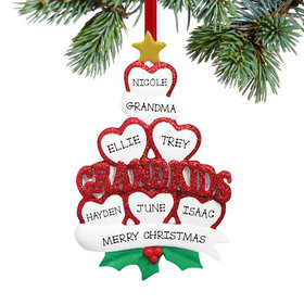 Grandkids Hearts 6 Ornament