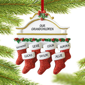 Stockings Hanging From Mantel 7 Ornament