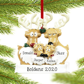 Reindeer Family 4 Ornament