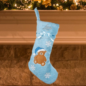 Boy Baby's First Christmas Stocking