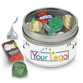 Personalized Add Your Logo' Hershey's Holiday Tin