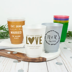 Personalized Wedding 16oz Shatterproof Cup