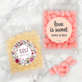 Personalized Wedding Candy Bags with Jelly Belly Jelly Beans