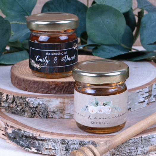 Personalized Wedding Organic Wildflower Honey
