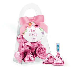 Personalized Wedding Favor Assembled Purse with Hershey's Kisses