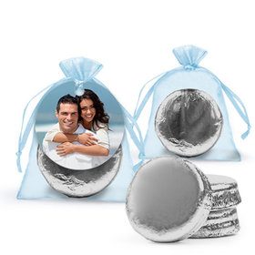 Personalized Rehearsal Dinner Favor Assembled Organza Bag Hang tag with Chocolate Covered Oreo Cookie